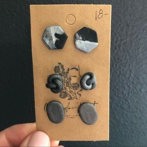 Clay Stud Earrings